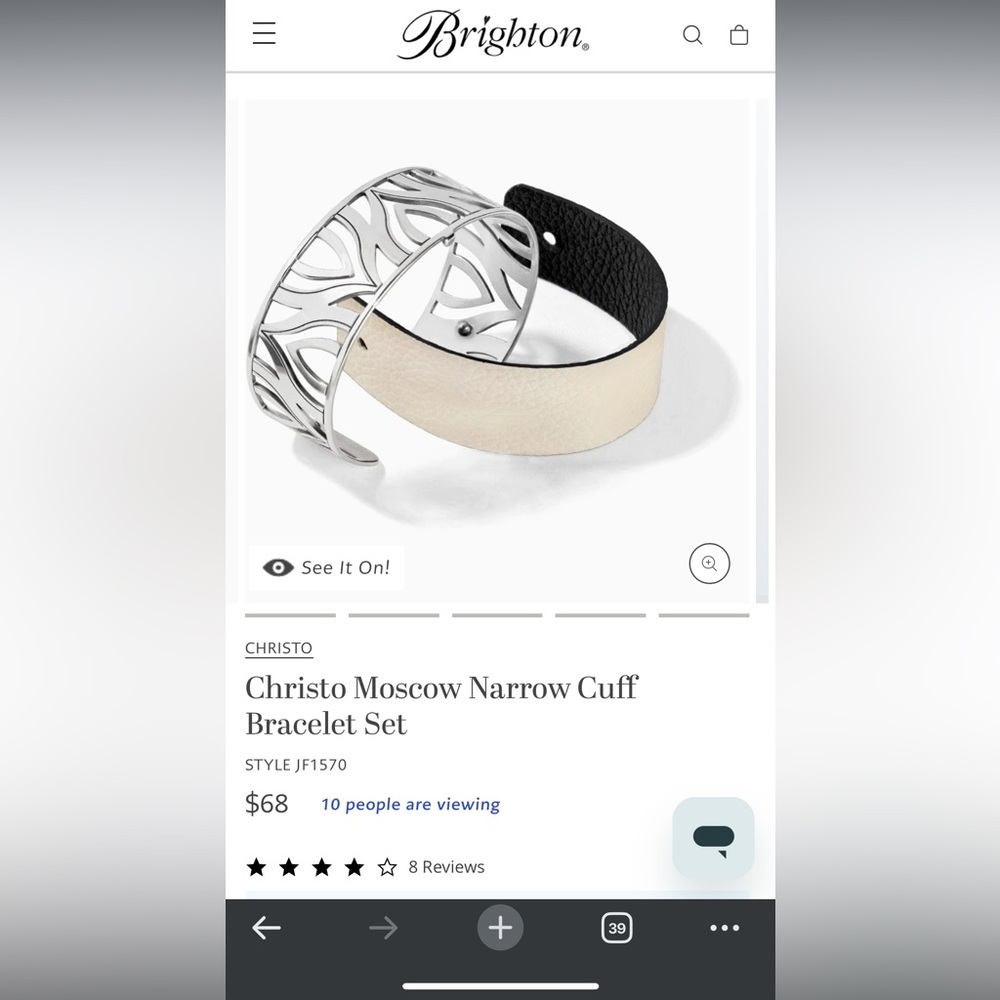 NWT Brighton Christo Cuff Bracelet